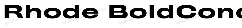 Rhode BoldCondensed字体转换